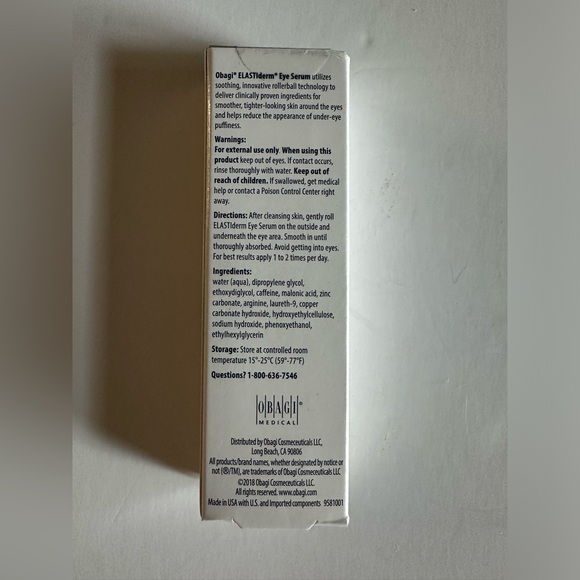 Obagi ElastiDerm Eye Serum Soothing Cream Skincare Brand New - Picture 9 of 9
